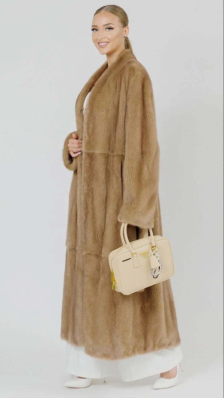Шуба из меха норки Пастель - фото №2