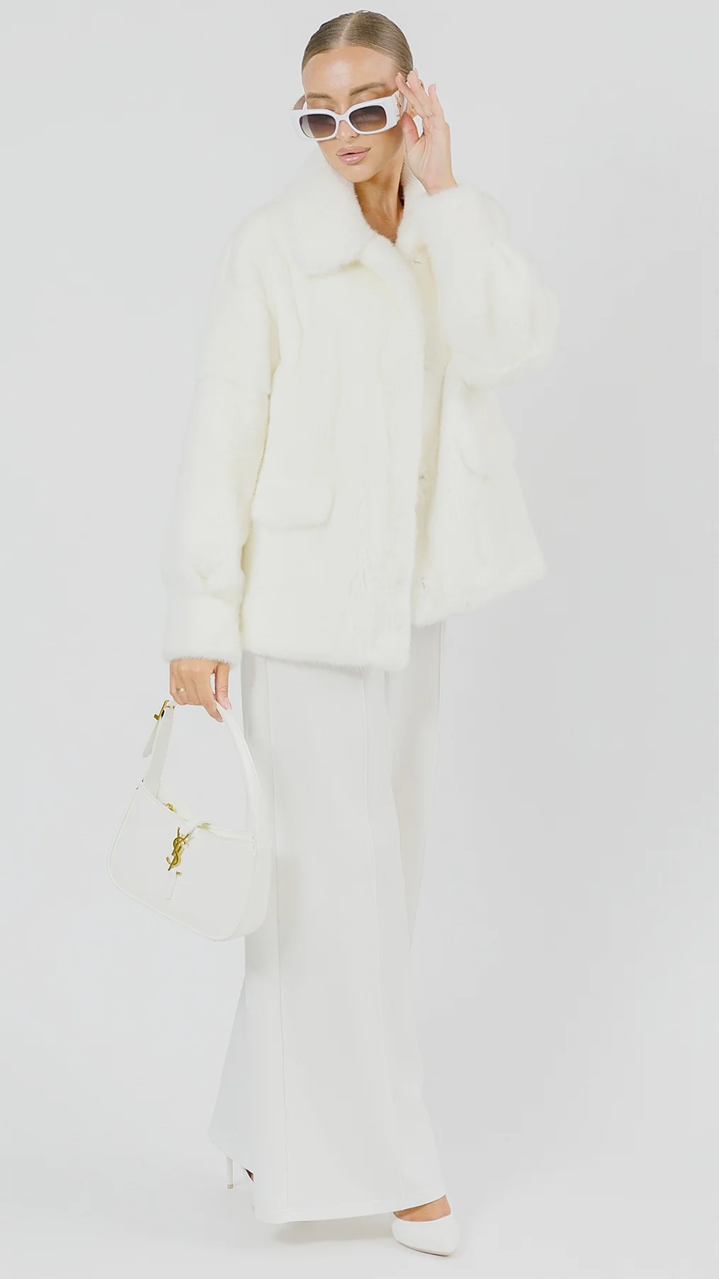 Шуба из меха норки White - фото №2