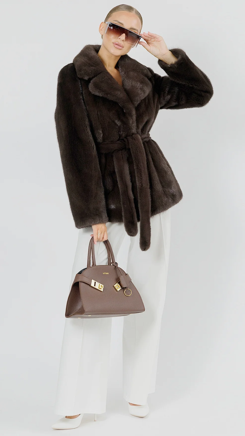 Жакет из меха норки Cappuccino - фото №2