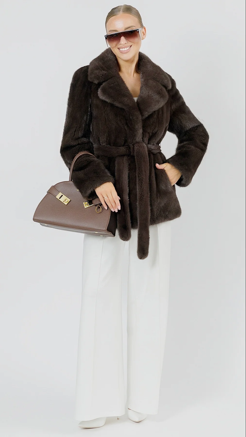 Жакет из меха норки Cappuccino