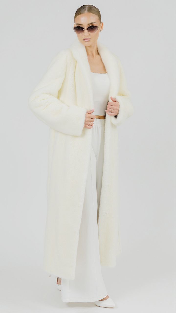 Френч maxi из меха норки White - фото №2