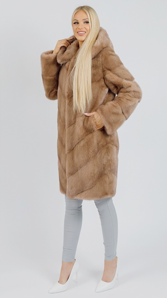 Как сшивают мех норки